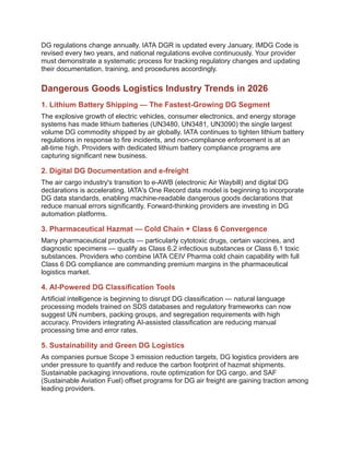 What Is a Dangerous Goods Logistics Services Provider_ The Complete ...