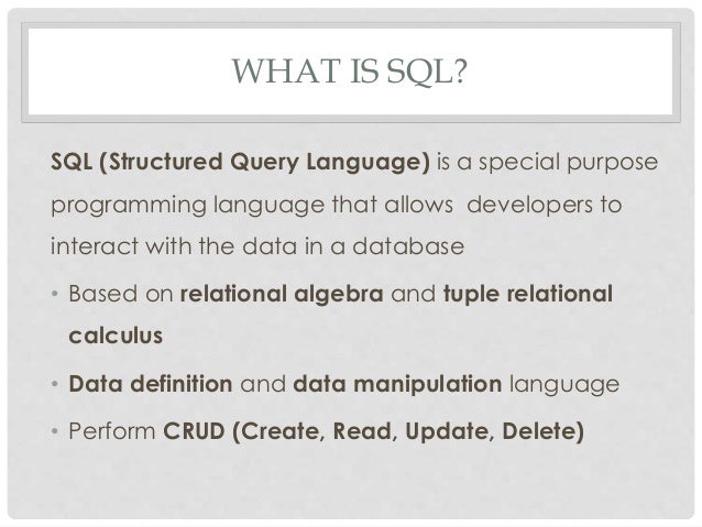 Learn Database Design with MySQL - Chapter 1 - What is a database