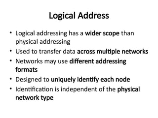 What is Addressing in Networking in Computer Networks | PPTX