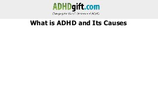 What is ADHD and Its Causes

 