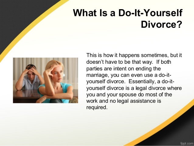 What is a do it yourself divorce