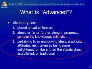 What is Advanced Project Risk Management? | PPT