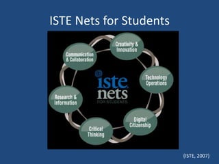 ISTE Nets for Students




                         (ISTE, 2007)
 