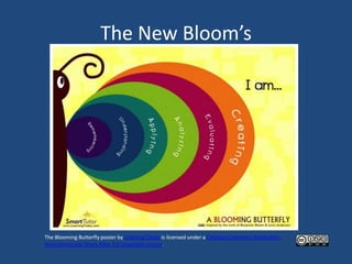 The New Bloom’s




The Blooming Butterfly poster by Learning Today is licensed under a Creative Commons Attribution-
Noncommercial-Share Alike 3.0 Unported License.
 