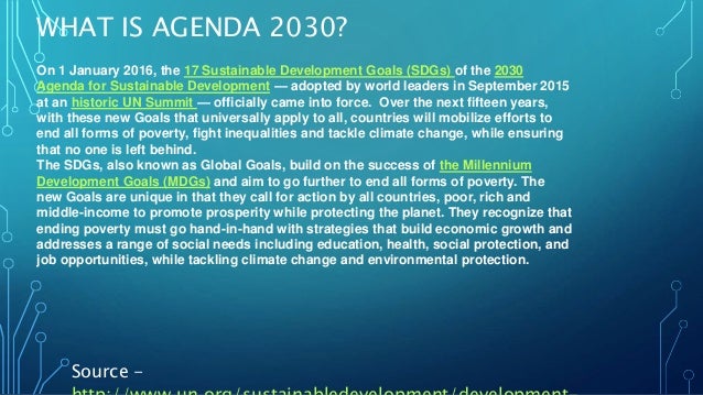 What Is Agenda 2030 