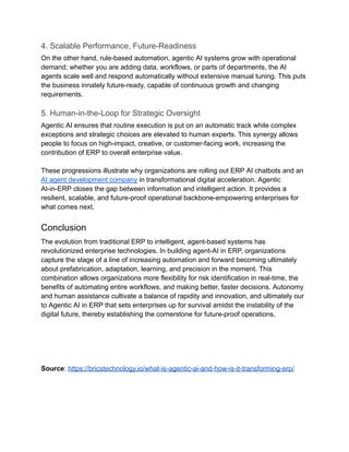 What Is Agentic AI and How Is It Transforming ERP Systems? | PDF