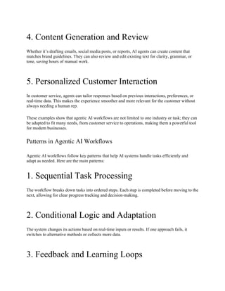 How Does an Agentic AI Workflow Work? Here is Detail | DOCX