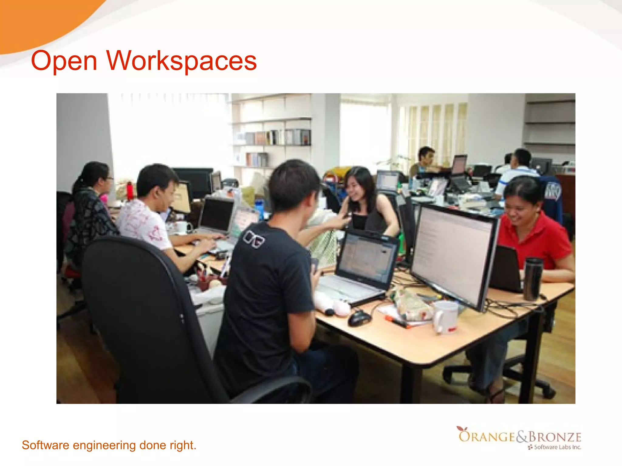 Open Workspaces Software engineering done right. 