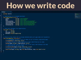 How we write code
 