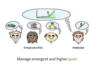 Manage emergent and higher goals
 