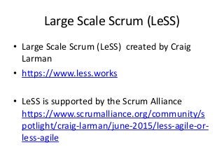 LeSS Framework Overview
 