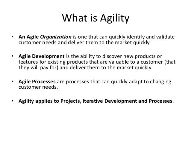What Is Agility Transforming To Become An Agile Organization In The