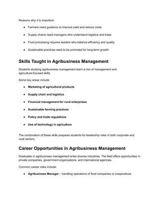 What is Agribusiness Management A Complete Guide for Students.pdf