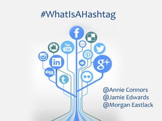 Acronyms#WhatIsAHashtag
@Annie Connors
@Jamie Edwards
@Morgan Eastlack
 