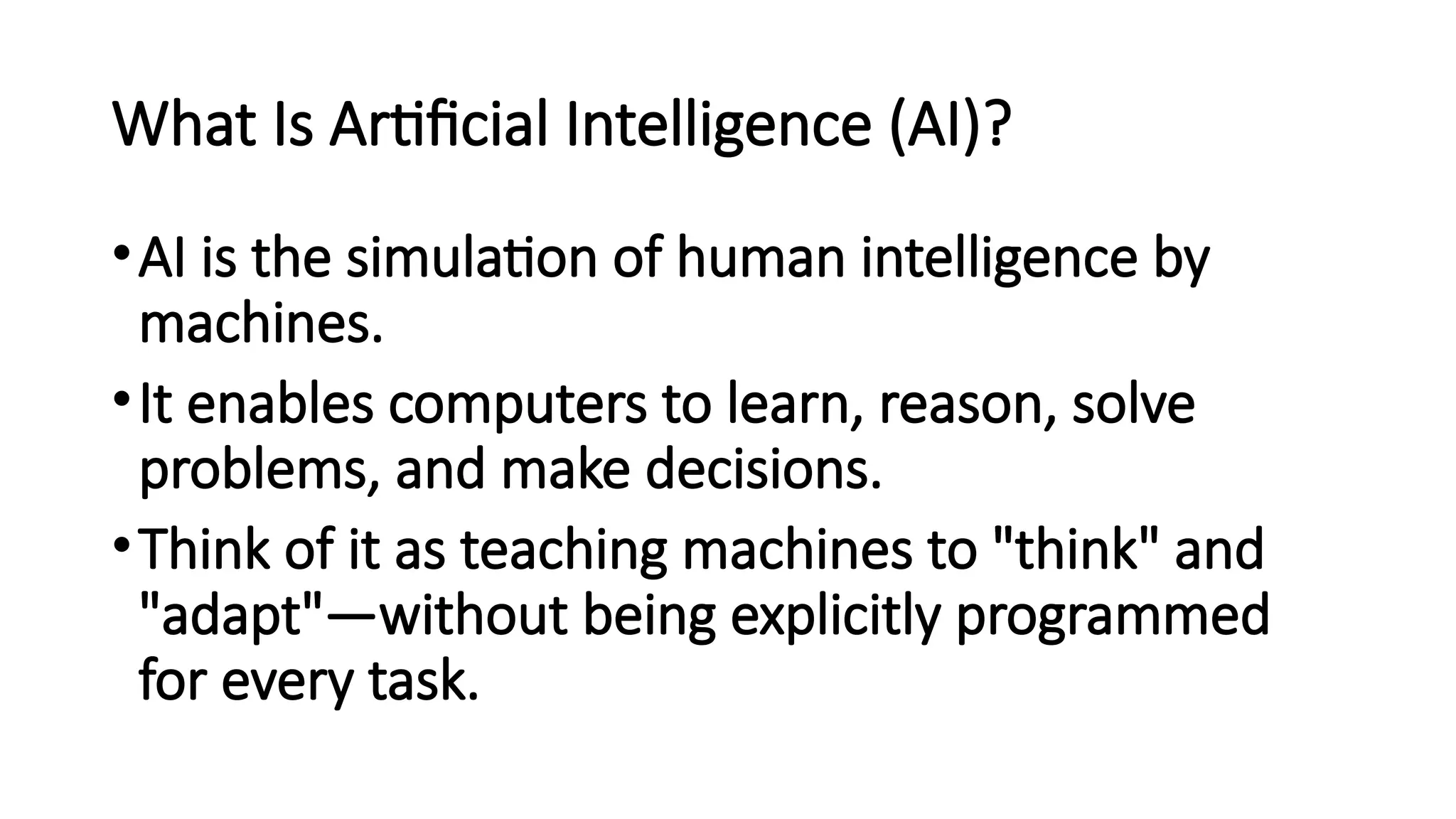 What is Artificial Intelligence (AI)? Why it is important? | PPTX