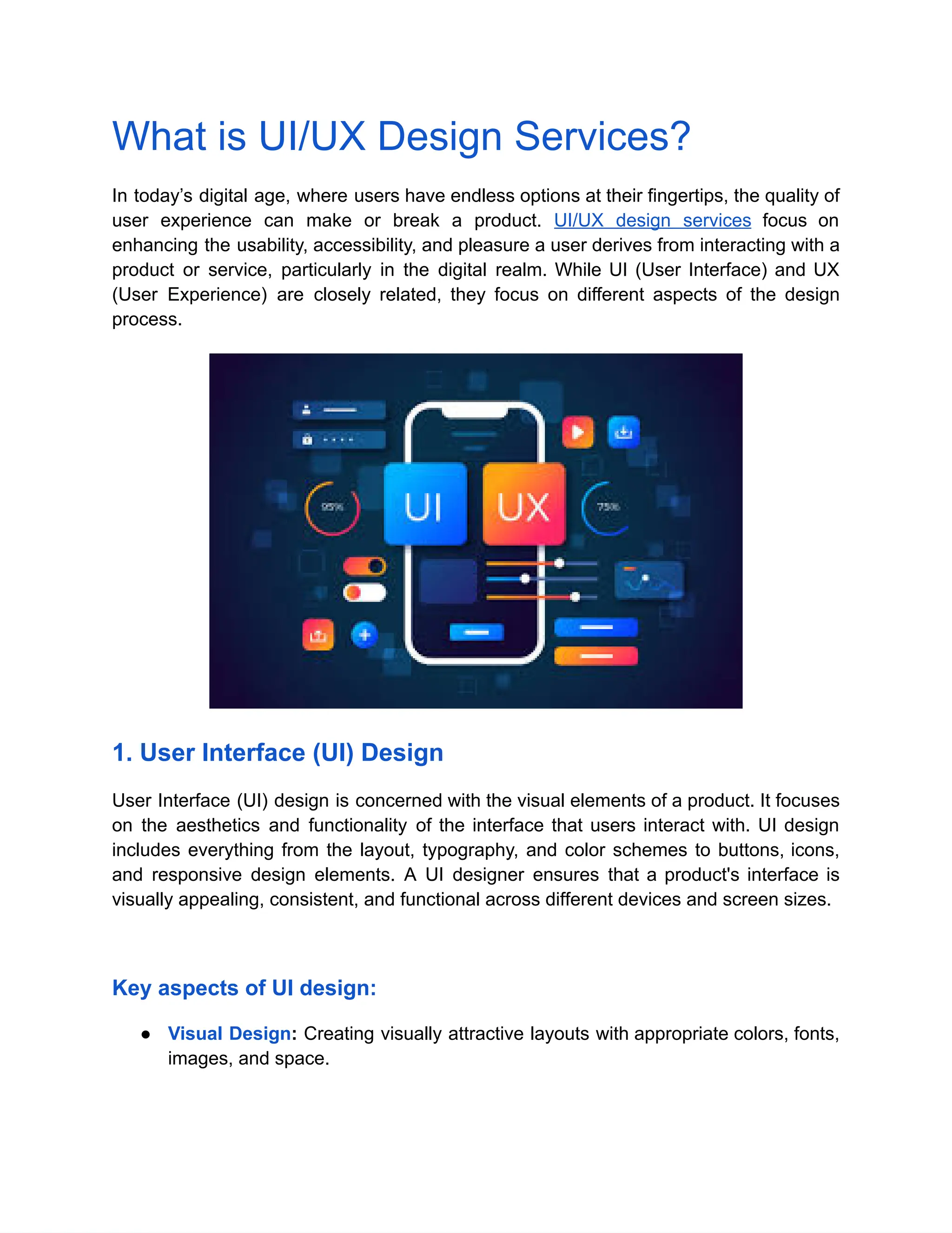 What is UI/UX Design Services? | PDF