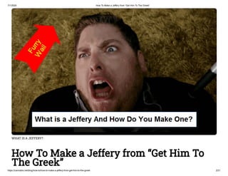 7/1/2020 How To Make a Jeffery from “Get Him To The Greek”
https://cannabis.net/blog/how-to/how-to-make-a-jeffery-from-get-him-to-the-greek 2/21
WHAT IS A JEFFERY?
How To Make a Jeffery from “Get Him To
The Greek”
 