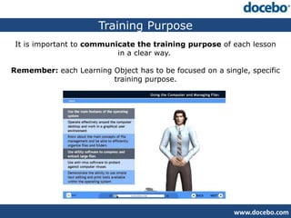 Training Use Purpose What is a learning object? | PPTX