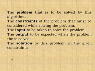 What is algorithm | PPT