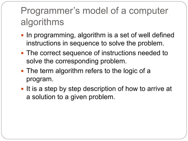 What is algorithm | PPT