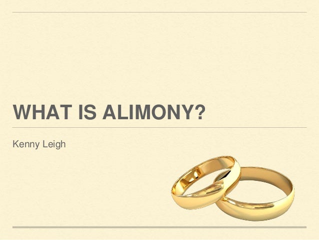 What Is Alimony