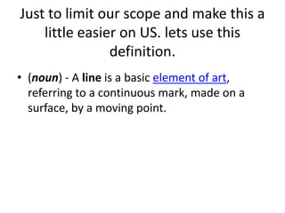 What is a line? | PPTX