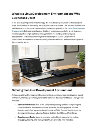 What Is a Linux Development Environment and Why Businesses Use It.pdf