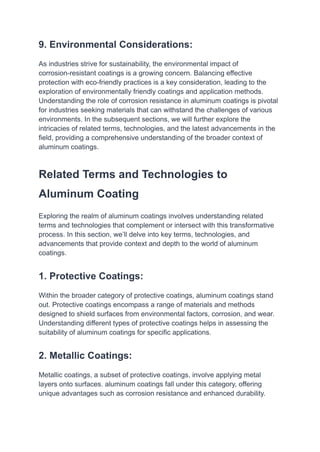 What is the Process of Aluminum Coating? | PDF
