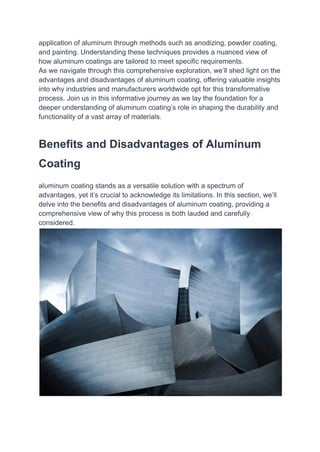 What is the Process of Aluminum Coating? | PDF