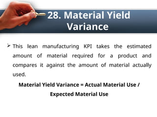 What Is A Manufacturing Key Performance Indicator | PPTX