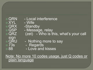 Qsp Code What is Amateur Radio | PPTX
