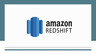 Amazon Redshift is a data warehouse product which forms part of the
larger cloud-computing platform Amazon Web Services. I...
