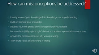 What is a misconception | PPTX