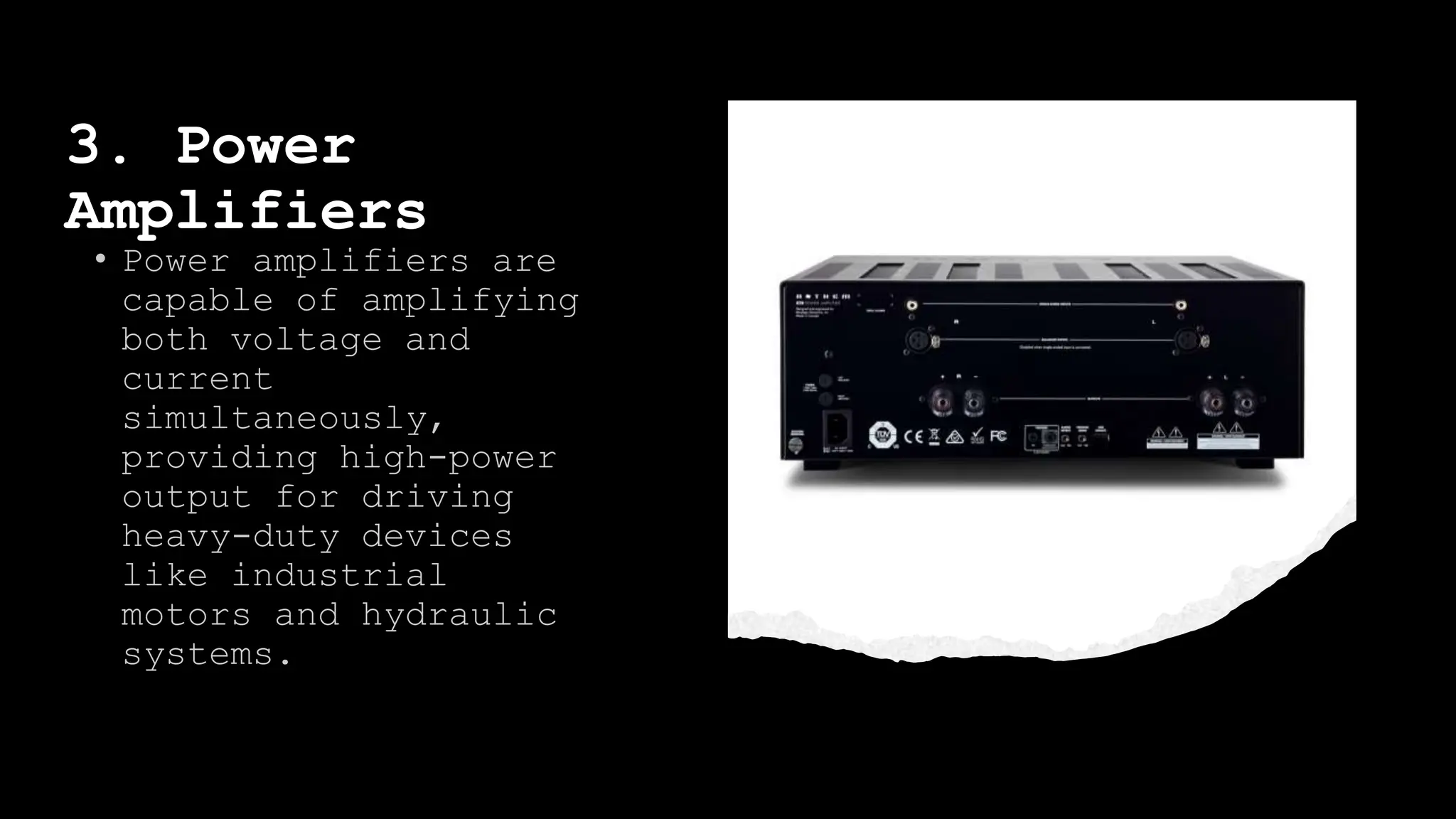 3. Power
Amplifiers