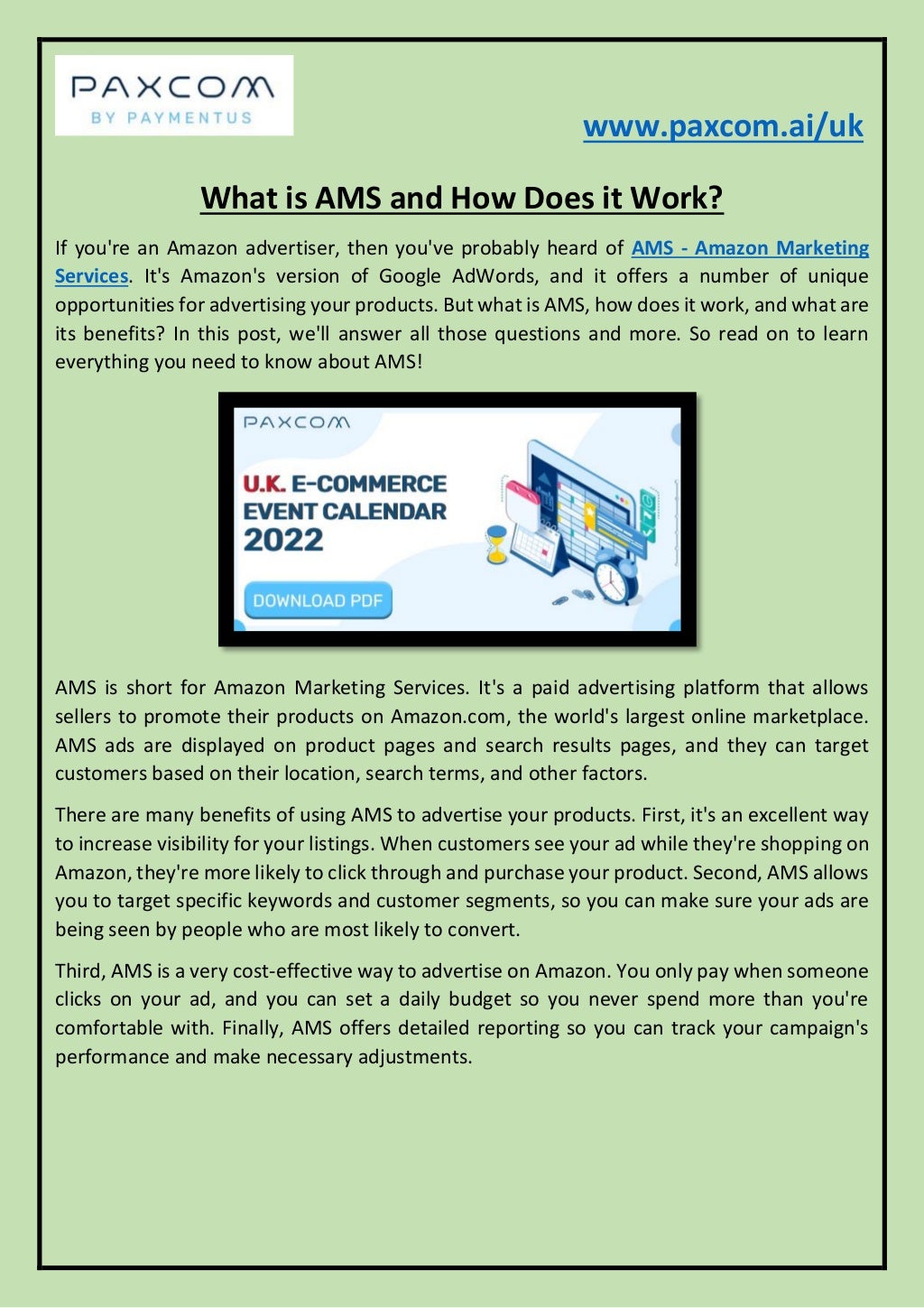 What is AMS and How Does it Work?
