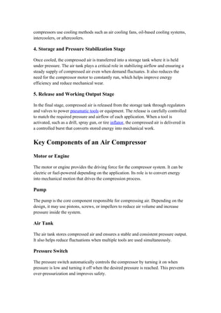 Run Compressor Function Comprehensive Guide to Air Compressors: Function, Types, and ...