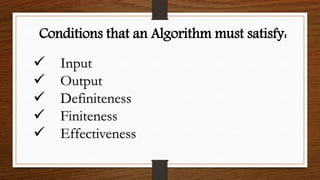 What is an algorithm | PPT