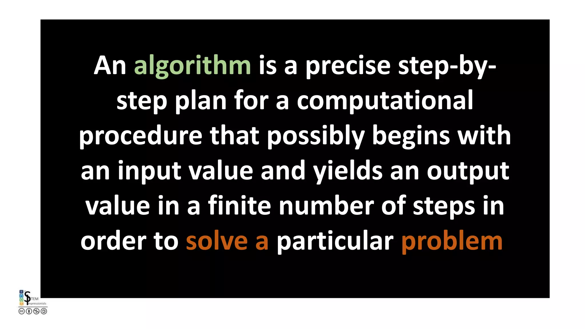 What is an algorithm? | PPT
