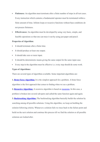 Algorithm - A set of rules for solving operations | DOCX