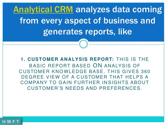 what is analytical crm what is analytical