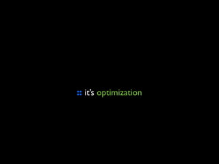 :: it’s optimization
 
