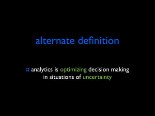 What is Analytics? Slide 24