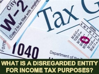 What Is An Arizona Disregarded Entity for Income Tax Purposes