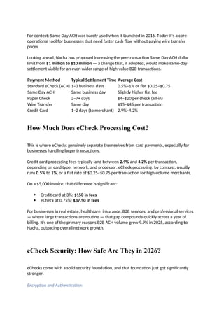 Comprehensive 2026 Guide to eChecks: How Electronic Checks Work and ...