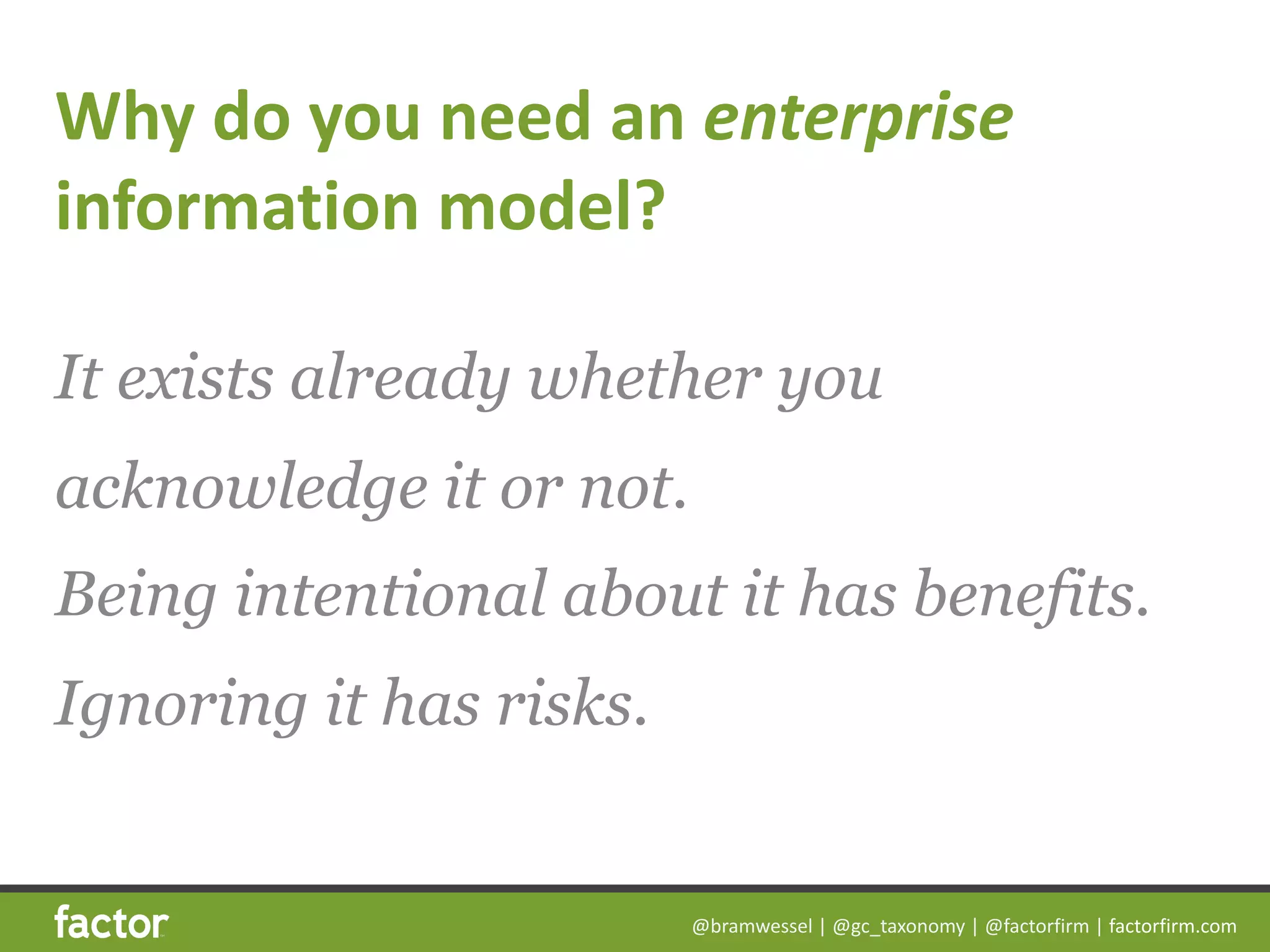 What is an Enterprise Information Model? | PDF