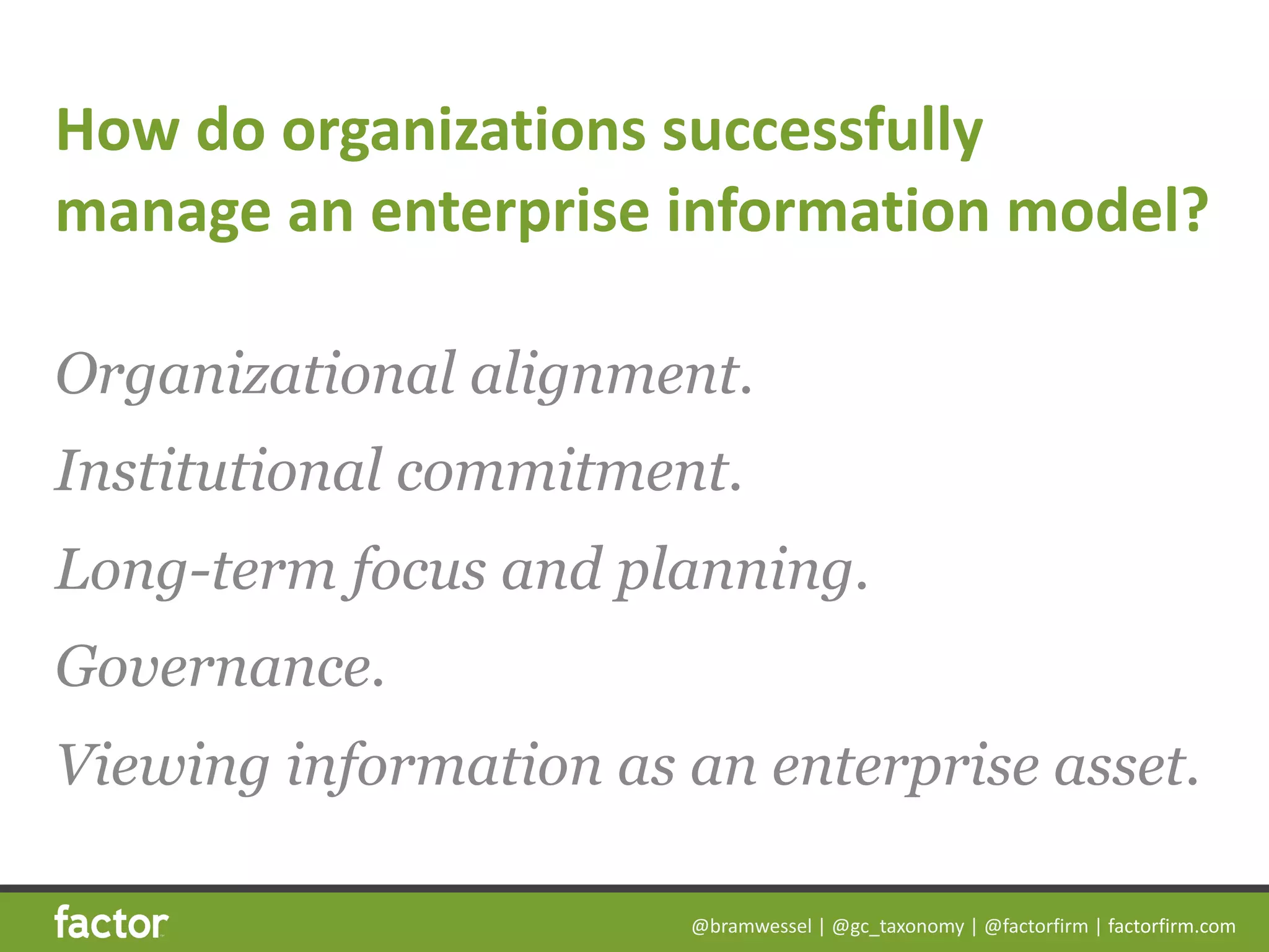 What is an Enterprise Information Model? | PDF