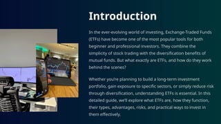What is an ETF How Do They Work Lares Algotech|Stock Broker | PPTX