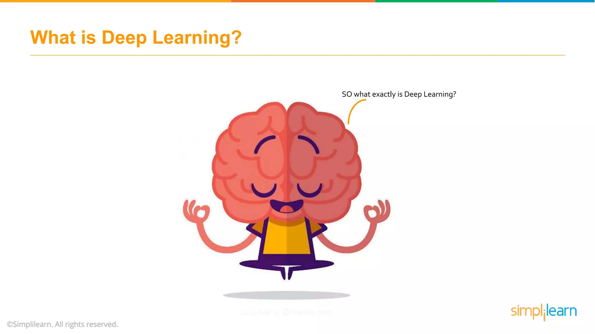 What is Deep Learning?
SO what exactly is Deep Learning?
 