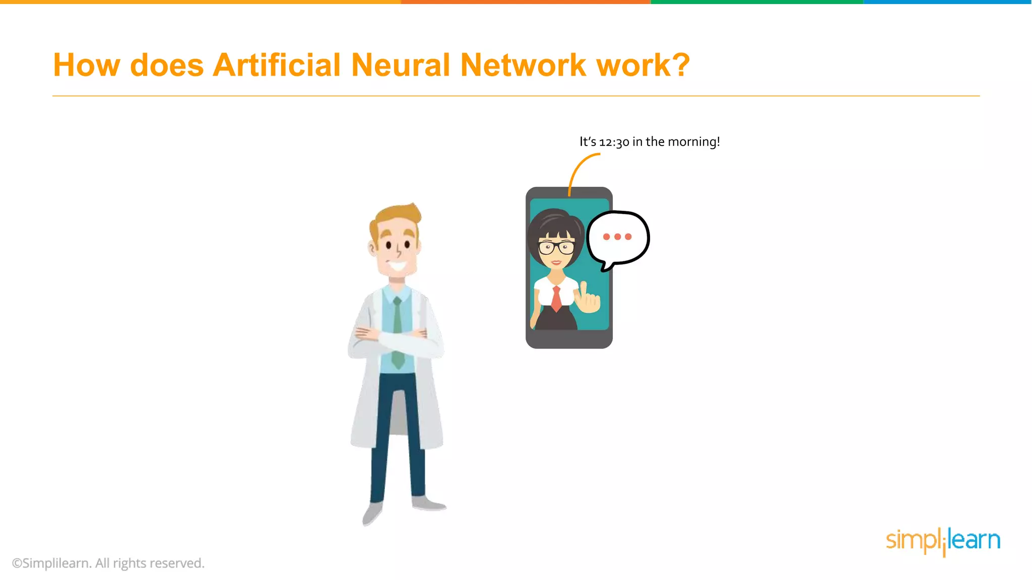 How does Artificial Neural Network work?
It’s 12:30 in the morning!
 