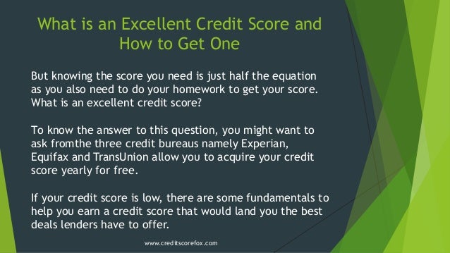 What Is An Excellent Credit Score And How To Get One